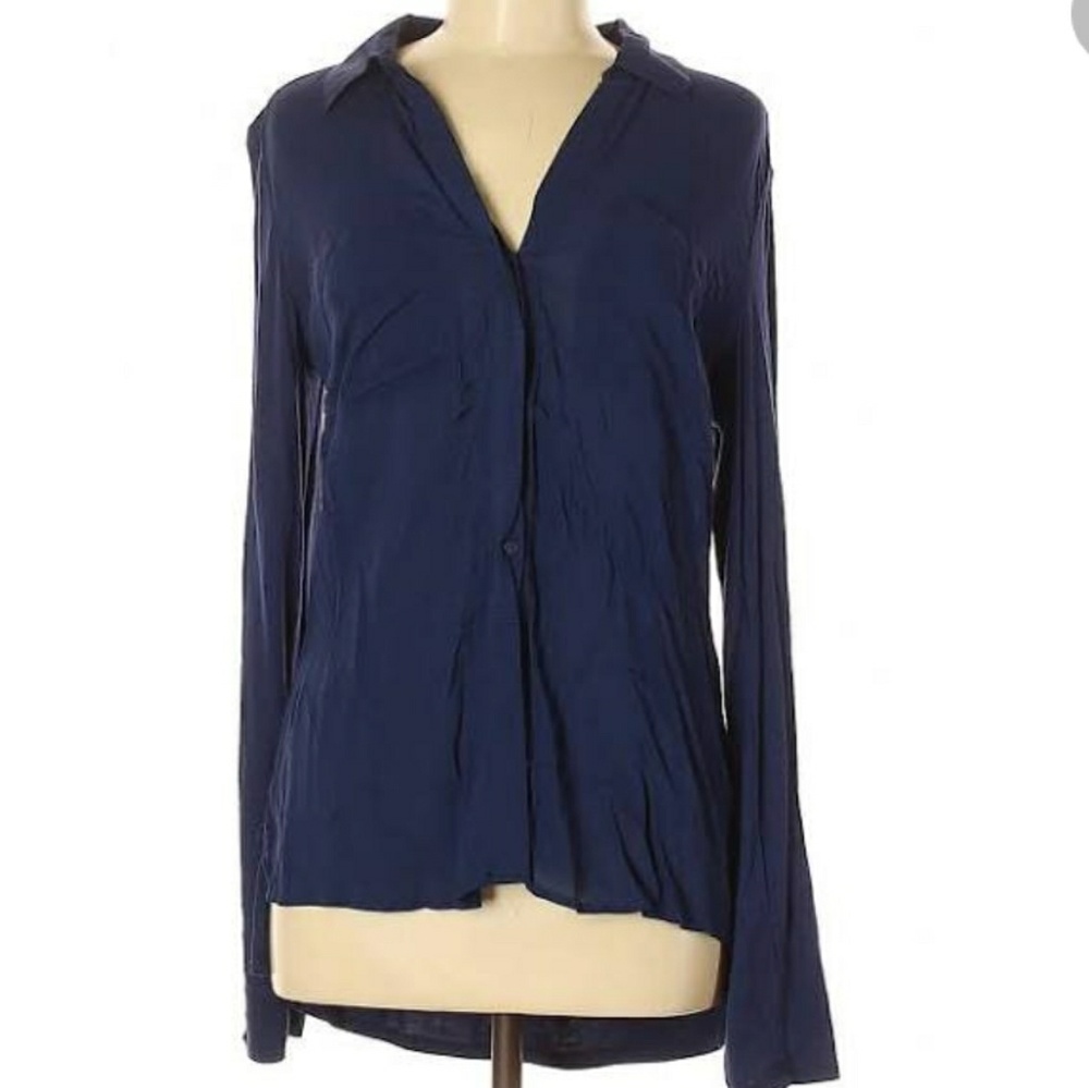 Converse high low button up
